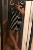 I was scared it would be to long because of my height but it's perfect! It's a thicker material but super cute. Definitely considering buying in the white color! - Emily R.
