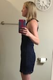 I absolutely love this dress. I purchased for my brother's wedding I have coming up. The fabric is nice because it has some weight to it so it lays really nice and hides my baby belly from having two kids. I would highly recommend it! - MacKenzie S.