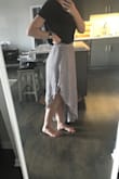 I don't usually love maxis because I'm bigger on the bottom and maxis usually accentuate that but the high-low style is very flattering. - Sarah L.