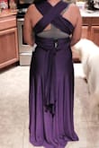 Fit everywhere I need it to, but it was tricky to put it on because of the part where it sits underneath the breast. It was difficult getting it over my hips and my shoulders. It doesn't stretch much on that particular part of the dress. - Marisol L.