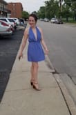 I turned heads no matter where I went. It was a hot dress. I wore it for a night out in 90 degree heat and it was so light and comfortable! I did wear fashion tape for my chest. It's a bit baggy for my chest. - Corinne