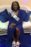 I'm a pretty petite woman and didn't put on a lot of weight during my pregnancy. So with my 8 months stomach, I was able to fit a small. It was a long dress in length but still fit very well and everyone at my baby shower loved the dress. I would definitely recommend! - Erica B.