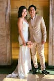 I was soo pleased with the quality & detail, it was absolutely beautiful and everyone loved it as well; they even thought I got it from a bridal boutique! I got married outdoors at the courthouse but still wanted to feel like a bride & this dress did exactly that, it was romantic & a little boho & the train added just that extra bit wow factor on a simpler dress.
I wore 4 in heels & my feet peeked out of the front a bit but I personally didn't mind. The straps are slightly adjustable, so if you are a little bigger in the chest they might be a little tight & you might need to size up. - Heather M.