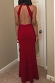 I am in love with the dress, it fits me very well. I am wearing heels at the picture and the dress is still long (what I really liked). The quality is amazing and the shipping was pretty fast!! - Suzane