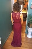 This is a junior sized/cut dress so it's cut a little small. I could not zip the XS and the Small is just a tiny bit too big. I think once I get it hemmed and get a slight alteration it will be perfect for my daughter's wedding venue. I expected I would need to get it hemmed because Iâm only 5'2".. Here are 2 pics before get it altered, but will post after as well!:) - Nancy M.