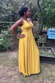 This dress is stunning! The quality is great and the fit is very flattering. I wore it to a summer wedding and got lots of compliments. - Roxanne M.