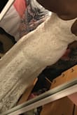 Will be wearing this dress for my beach wedding. Absolutely love the color and the boho style. Very flattering on a fuller frame. It's definitely snug but I can sit down comfortably. Straps are a bit tight but nothing crazy. Would recommend it to anyone! - Jade N.