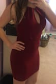 I love this dress sooo much! I wore it to a banquet and it fit perfectly and was comfortable the whole time as well! I didn't have to do any sort of adjusting while I was dancing either! It isn't to short and the cleavage area gave me the perfect amount of coverage. I'm honestly obsessed with this dress it looks even better on than it does in pictures! - Amanda J.