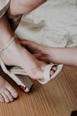I wore these shoes for my wedding and am so glad I did! 
I don't normally wear heels so I didn't wear them for too long but they were comfortable and adorable. - Rebecca C.
