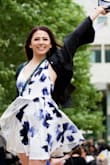 I ordered this dress for my college graduation and fell absolutely in love. It fit great, hung nicely, and the color went great with my olive skin-tone. The material had a nice silky feel and it seemed made well. It fit nicely on my waist and didn't give me a muffin.

It was a slight bit loose on my chest as I have smaller boobs but I don't think that was noticeable to anyone but me! Just probably don't lean over if you have this same problem though cause I was afraid something might slip out haha.

It will come folded very tightly so make sure to take it out of the bag immediately and hang it up. I put mine in the bathroom and took a steaming hot shower to get out the wrinkles, then used an iron for some of the tough folds. 

One thing, also, that I didn't notice in the picture when I ordered it was that the front of the skirt is actually split, and it folds over itself. You can see it in one of my pictures when the wind blew it up. No problem with it, and it's cute, but I just didn't see that in the picture. 

Overall, I got a lot of compliments and great pictures! This dress was just what I wanted. - Austin Z.