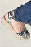 I fell in love with this Palm pattern and wedge design. Very relaxing style plus good accent on simple outfits.
It runs a little large for me, so first time I tightened the strap but it rubbed my heel a lot. So second time I loosened it then it tuned totally fine! Maybe the more you wear, the softer the strap itself will be.
The price was incredible. It was a real bargain! - Anna B.