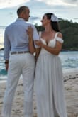 This dress was so well made and perfect for our laid back beach wedding. I had the straps shortened a little to give me better support and cut off some of the length, but this is not unusual for me. It shows a little more cleavage than what I would usually go for but it stills felt modest with the sleeves. At this price you can't find a better quality summer wedding dress! Great job LULU'S!! - AMANDA A.