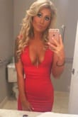 Absolutely beautiful dress!! Wore it in Vegas and had many compliments. Fits true to size, the material is light weight but still great material. - Sarah L.