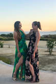 When I saw this dress, I knew I had to have it. I recently went to Cabo San Lucas for a work trip, and this dress screamed Cabo! As seen on many of the other reviews, it's true, this dress is comparable to J Lo's iconic Grammy dress. Even so, many people in Cabo came up to me and told me it looked like her dress too! It is gorgeous. I sized up, I liked it more loose and blousy looking in the top. I can't wait to find another time to wear this beautiful dress again! - Jolie B.