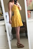 I can't even begin to explain how in love with this dress I am. Ladies, if you are short, this is the dress for you! I struggle with finding dresses that aren't too long on me and this one is perfect. I wore it for graduation and would recommend it to anyone. The color is gorgeous and it is such a perfect dress to wear during the summer. - Ashlyn C.