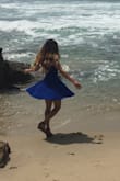 This dress is exactly as pictured! A beautiful, vibrant, royal blue color that is perfect for Summer. I would recommend this dress for all body types. Very Flattering :) - Angelica K.