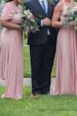 I had bridesmaids in a variety of heights and weights and this worked well! If your bridesmaid is 5'11" or especially 6 foot, it may be questionable. - Molli S.