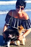 Great fit! Waist and shoulders have stretch and shoulders stay put. Cool fabric for a hot day at the beach. Can be dressed up or down. Good length too, I am tall and no cheek exposure. - Kecia L.