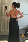 This dress is so so pretty and I love it! The only negatives are small things: I will absolutely have to get it hemmed (about 7 or 8 inches too long), and it's a teeny bit darker than pictured but still a very pretty green color. Still love it! - Zoe W.