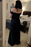 I love this dress. It's so elegant and sexy. The bust is a bit big (I am Pear shaped, so I order the size for my hips, and take it in at the bust), or I put some chicken cutlets in a bigger bra...whichever works! - Susan V.