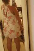 Super cute, fits well and doesn't stick to your skin at all! Nice fabric. - Andrea F.