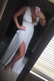 I cannot believe how flattering this dress is! I was worried that the small would be too small but it fits perfectly! I am on the shorter side so the top is a little looser but it's still beautiful - Ashley C.