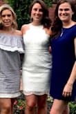Wore this for my bridal shower - fit perfect, comfortable, FLATTERING, not too short. I would buy over and over again! - Allison R.
