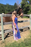 Loved this dress so much! I would have worn heels but the wedding terrain was rocky, so the dress was a little long but I love it! - Chelsea B.