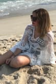 Love this beach cover up!!! Felt like a total goddess wearing this. I wore it on a beach vacation and received so many compliments from random people at beach bars! Highly recommend. I wore mine with a black one piece underneath but I would love to wear it with a turquoise or white fit underneath too. - Alexandra W.
