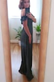 Get it! I love it. So many compliments. I do need it hemmed desperately and a small would've been a little more form fitting but nothing a belt can't fix. I love this dress! It falls heavily, it didn't feel cheaper than the price. 5/5! - Rebecca T.