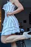 I got the dress for a linen and lace themed bachelorette party. It fit to perfection and I love how soft the material is. I was comfortable the entire day and received so many compliments. I love you Lulus! - Tera M.