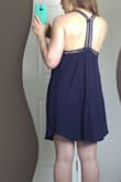 I am SO happy with this dress. I can't wait to have a date night to wear it and impress!!! It looks and fits exactly like the pictures on the website, nice and flowy with a deep plunge. It looks gorgeous with the nude strappy sandals, gold drop necklace, and gold bracelet I also bought from Lulus. - Darlene M.