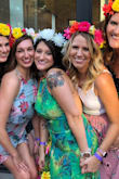 I purchased this dress for my bachelorette party! It was absolutely perfect! I plan to wear it again on our honeymoon in Mexico. I am short and wore sandals so I did have to get the dress hemmed quite a bit. I did not wear a bra with the dress but with the pattern and the criss-cross back you couldn't even tell. - Danielle R.