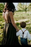I wore this dress in olive green for some professional pictures and it was perfect! I've gotten sooooo many compliments. - Brittany S.