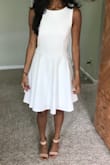 Love this dress! It runs small, but for me it was perfect. I'm really tiny, only 4'11 and 90lbs, so I needed something that would fit nicely. I wore it for graduation and got a ton of compliments on it. Definitely recommend it. - Preeti J.