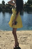 I fell in love with this dress! I wore it for a wedding and got so many compliments! Also my friend loved it so much she had to borrow it because Lulus was all sold out! Beautiful dress! - Yoanna E.