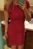 I'm usually a size 6 or 8 and I ordered the medium, it was too small and tight for me. I had to exchange for a large and I also changed color as the yellow was too bright. It's a nice formal dress though, would recommend buying, just order one size up! - Monica P.