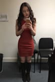 This dress was super comfortable and figure flattering. The material is stretchy and the ribbing gives it a nicer quality. I've worn it for auditions, but I could easily wear it for a night out and I always get a ton of compliments. - Megan L.