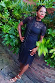 Wore this dress for a bachelorette weekend and I didn't want to take it off! The small was a perfect fit. It was just right.   I felt so comfortable in it, and I could get my dance on very easily. - Munah G.