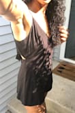 I love this romper and the picture gives great representation of the sizing! I have longer legs so it is a little bit short like other reviews said but I wouldn't change it! Perfect for summer!! Only complaint is fuzz likes to stick to it (black) but easily comes off with a lint roller. - Brittany L.