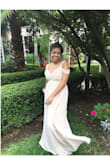 It's a beautiful dress!!! The only problem was that it was super long on me. And I wouldn't recommend this dress for a girl that is smaller from the chest area. I'm a 32D and it fit me a little lose from the chest part. But over all it was a lovely dress. - Yadira R.