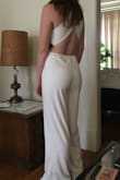 High quality jumpsuit! I normally wear a medium but I wanted to wear this for graduation so was looking for a look that wasn't too snug. I sized up to the large and was happy with the choice. The jumpsuit was just a touch large under my chest and above the butt (i.e., lower back area). I think the medium would have fit perfect for a night out but the large was great for graduation. - Chris L.