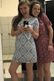 I ordered this dress for a senior tradition at my high school. I feared that it would be took short on me, but it was just right (about 4 -5 inches above my knee or a little more than fingertip length). The quality of this dress is amazing. The fabric will be amazing for hot weather and the dress is made in a way that I will be able to wear this dress again. - Sydney