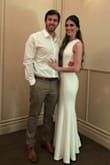 I loved this dress!!! It was perfect. I give it 10/10. The material is thick but flowy. Everything about it was incredible. - Stephanie A.