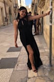Really good material. Fits almost perfectly, the back was just a little bit loose but still managed to look good in it and wouldn't change the size because I know an extra small would definitely not fit me. Still a beautiful dress. Got many compliments on it. - Elsie S.