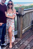 I have been an avid shopper for a few years now, and this is by far my favorite purchase to date! Fits true to size and though I'm short, nothing needed to be hemmed. I would recommend wearing a strapless bra is you have a larger chest though. It just gives it a better shape since there is absolutely no support. But after that, it fit perfectly! - Steffi L.