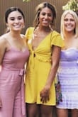 Love this dress! Fits so well! I'm small chested but you can cinch up the front ties enough to make it work! Got so many compliments on this dress! - Mariah S.