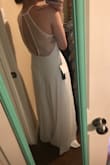 Dress is beautiful!! Got for my rehearsal dinner and it's the perfect combination of sexy and elegant! I read the others reviews and saw most people said it ran big so I got a small, and really I probably should have gotten XS and still be okay. The small fits fine just it is just a bit baggy in the torso. I would recommend sizing down! - Eden G.