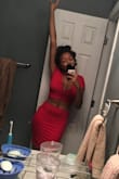 This outfit makes me feel 100% confident. The fabric is comfortable and stretchy. I get so many compliments when I wear it. For someone who is 5'8" and all legs I have trouble finding Sexy dresses that don't rest just below on my butt if I wear heels or not. This dress allows you to wear the skirt however high or low you want it on your waist. Definitely a great buy - Jasmin S.