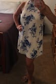 Based on other reviews, ordered one size smaller than I typically would, which is unusual for me because I always go with a it's easier to fit into something larger than something too tight. This dress is comfortable all over! Just the right length for a little sexier look but not too short that you'd feel uncomfortable. Highly recommend it! - Hayley T.
